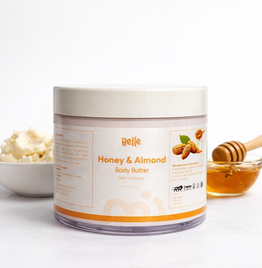 Honey & Almond Body Butter Enriched With Jojoba Oil & Shea Butter (100g)