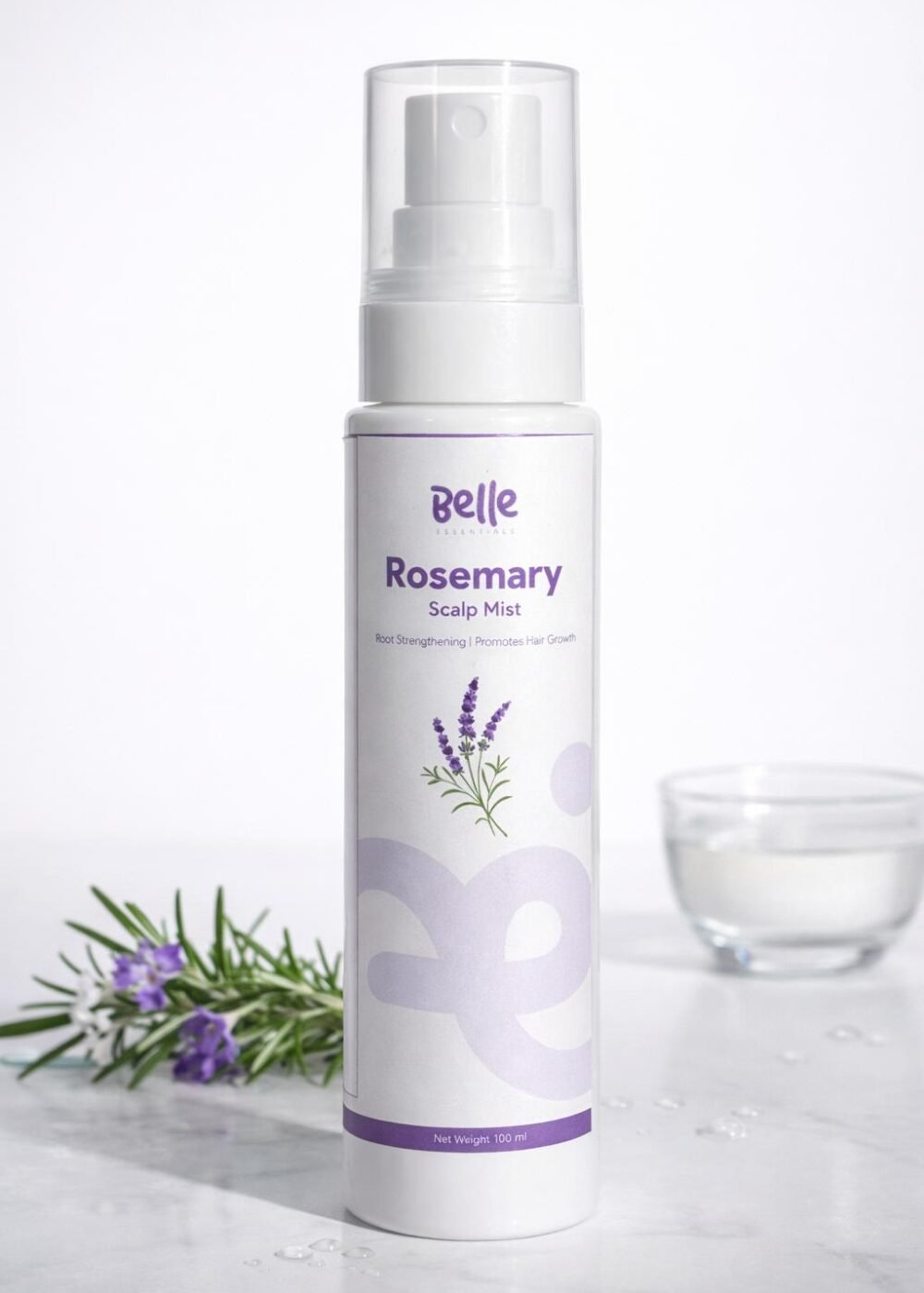Rosemary Scalp Mist - 100% Pure Steam Distilled Hydrosol (100ml)
