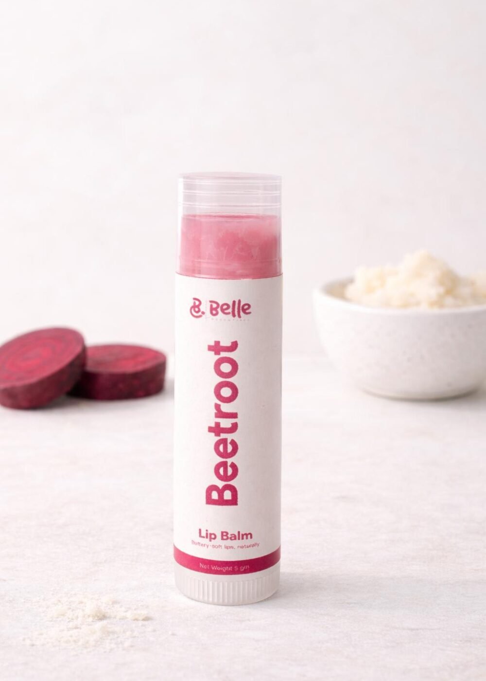 Beetroot Lip Balm With Grapeseed Oil & Shea Butter For Soft & Nourished Lips