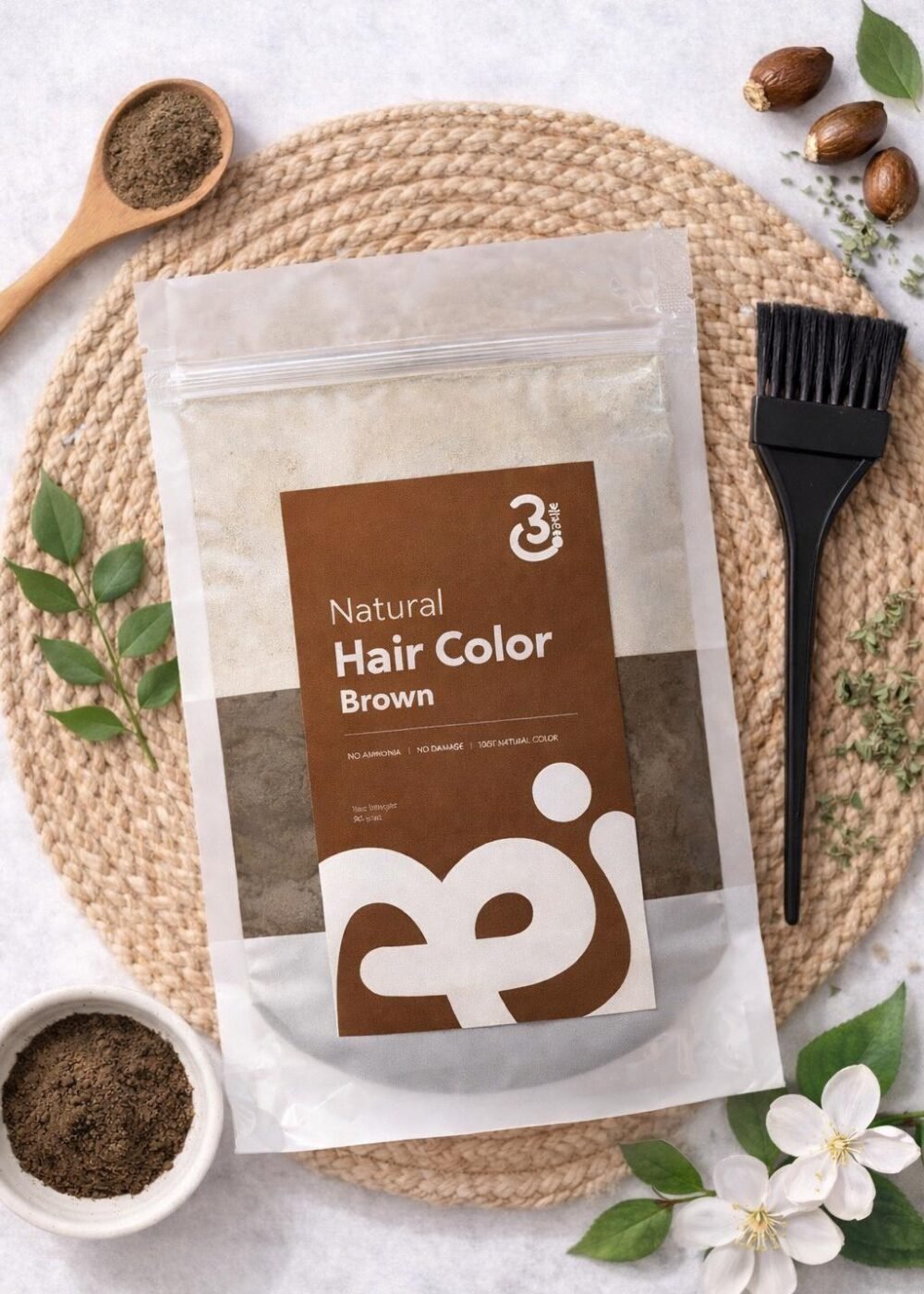 Natural Hair Colour - Brown, Dark Brown & Black